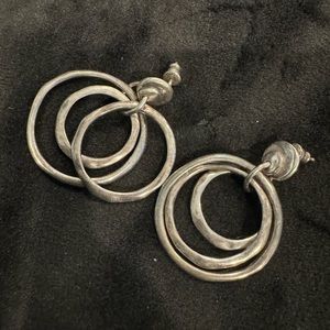 Uno de 50 silver earrings